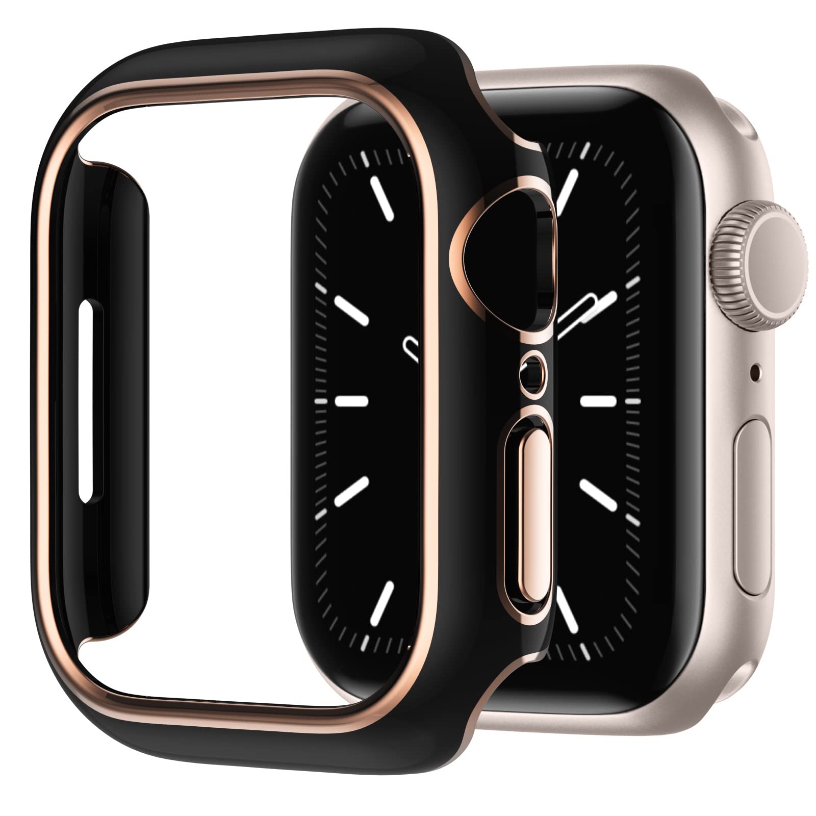 Recoppa Compatible for Apple Watch Case 41mm Series 7 8 9, Shockproof Ultra-Thin Hard PC Bumper Case All-Around Edge Protective 