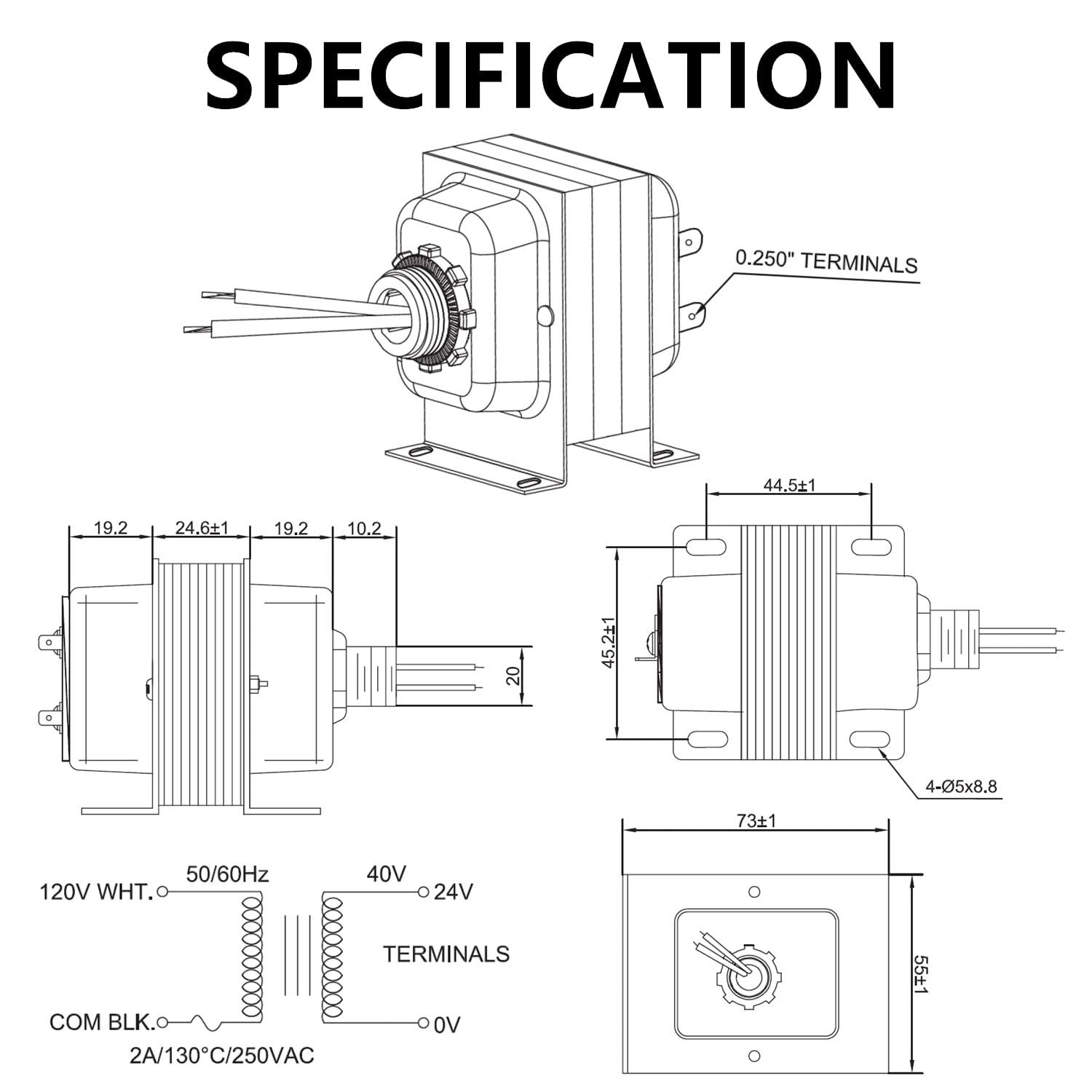 Eplzon 24V 40Va Thermostat And Doorbell Transformer, All Versions Of Ring Doorbell