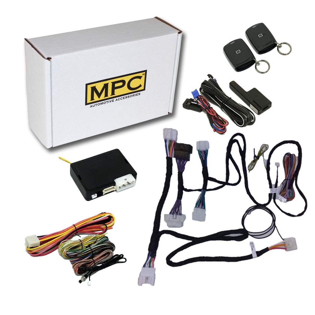 Mpc Remote Starter With Keyless Entry For 2015 2019 Toyota Yaris |Gas| |H Key| With T Harness   (2) Ultra Compact Extended Range