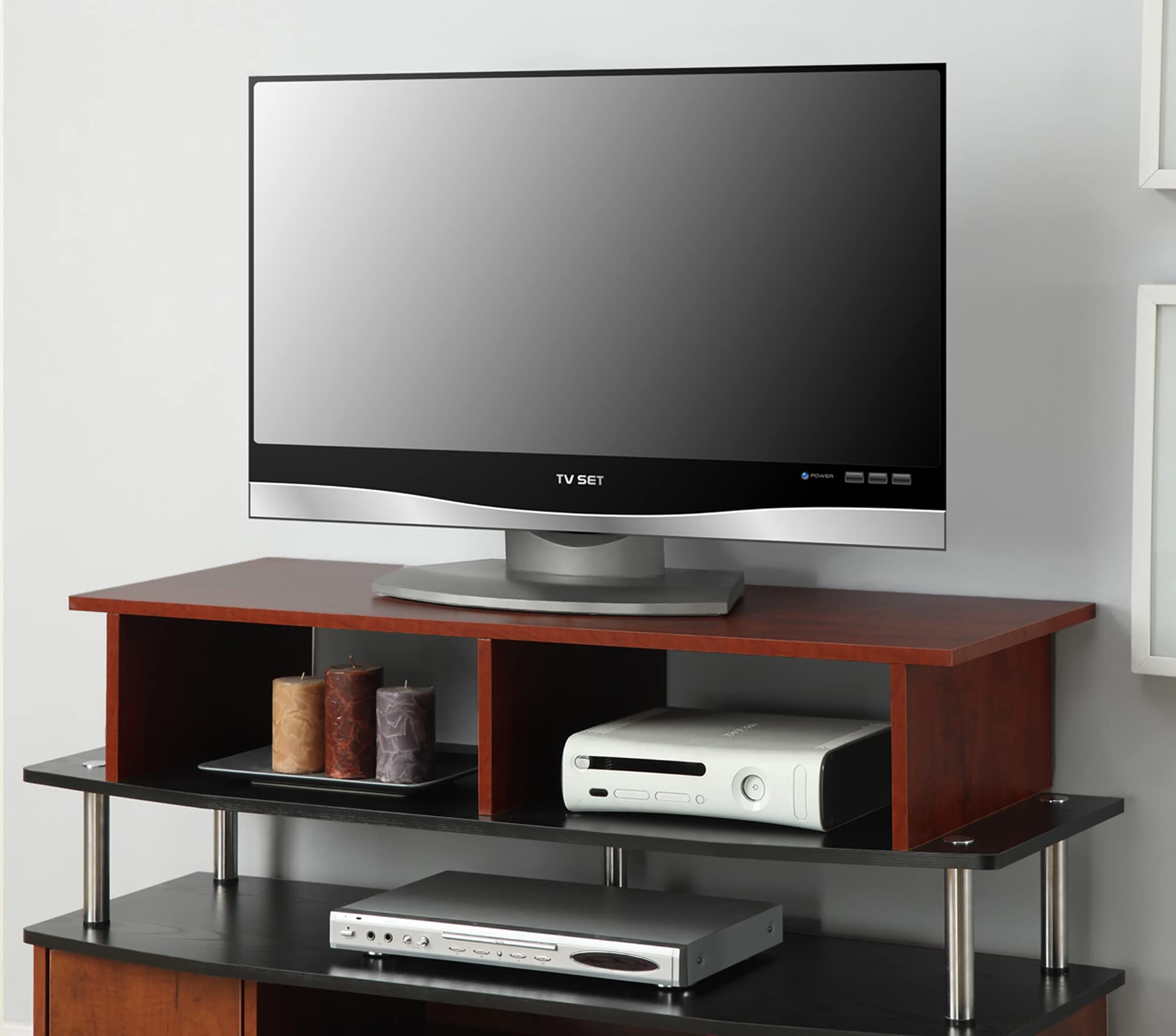 Convenience Concepts Designs2Go Tv/Monitor Riser For Tvs Up To 46 Inches, Cherry