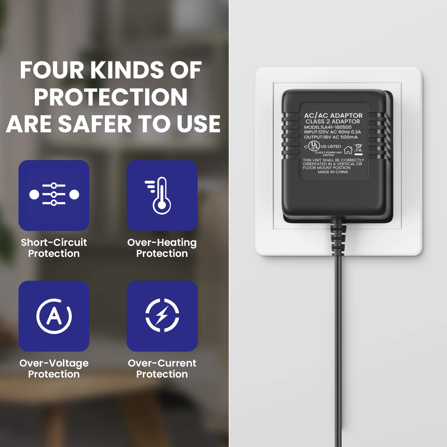 Xxszhy 18V Power Adapter For Video Doorbell Power Supply For The Ring Video Doorbell And Ring Video Doorbell 2 & Ring Video Door