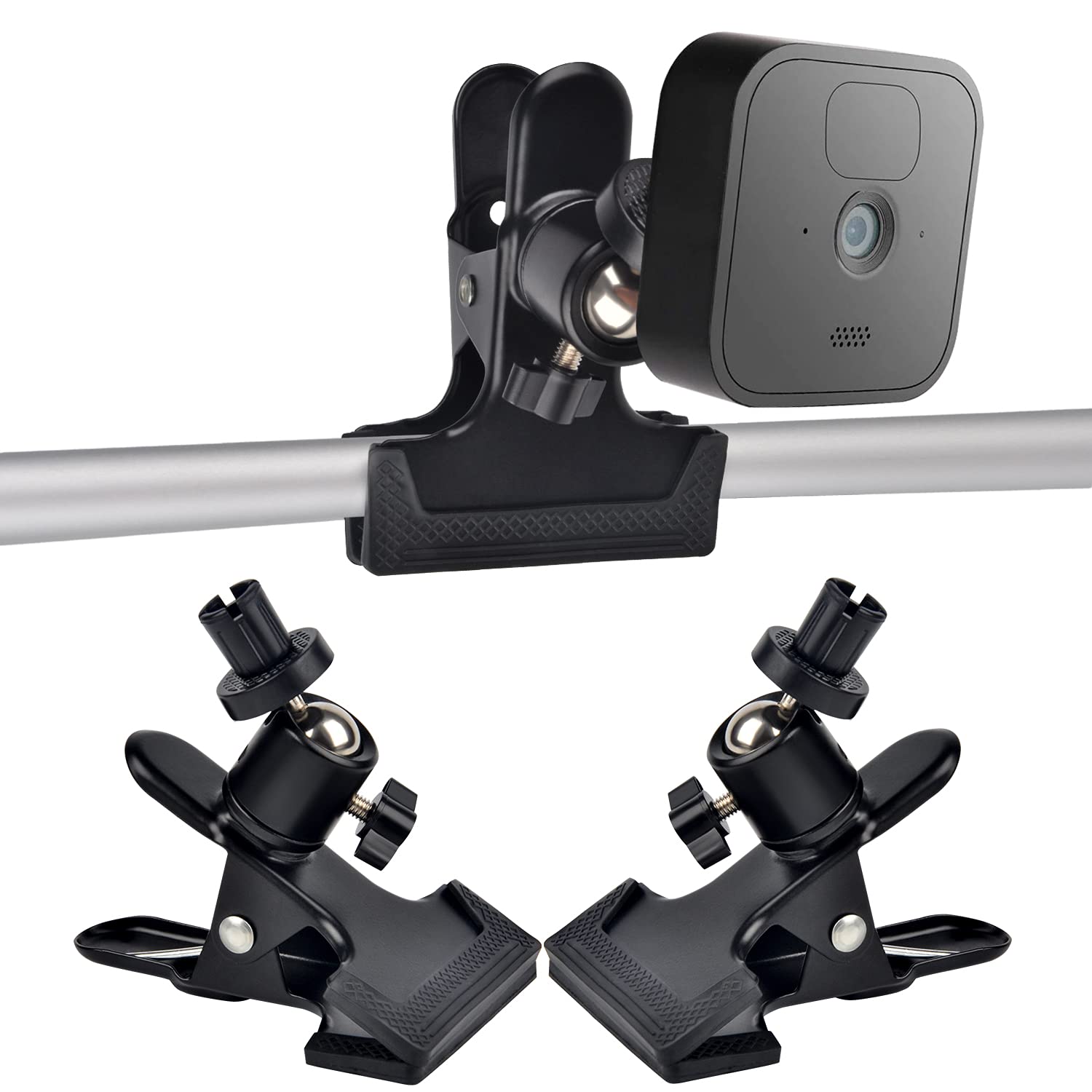 2Pack Metal Clamp Clip Mount For Blink Outdoor 4 (4Th Gen) / (3Rd Gen) And All New Blink Outdoor/Indoor Camera/Blink Xt / Xt2, B