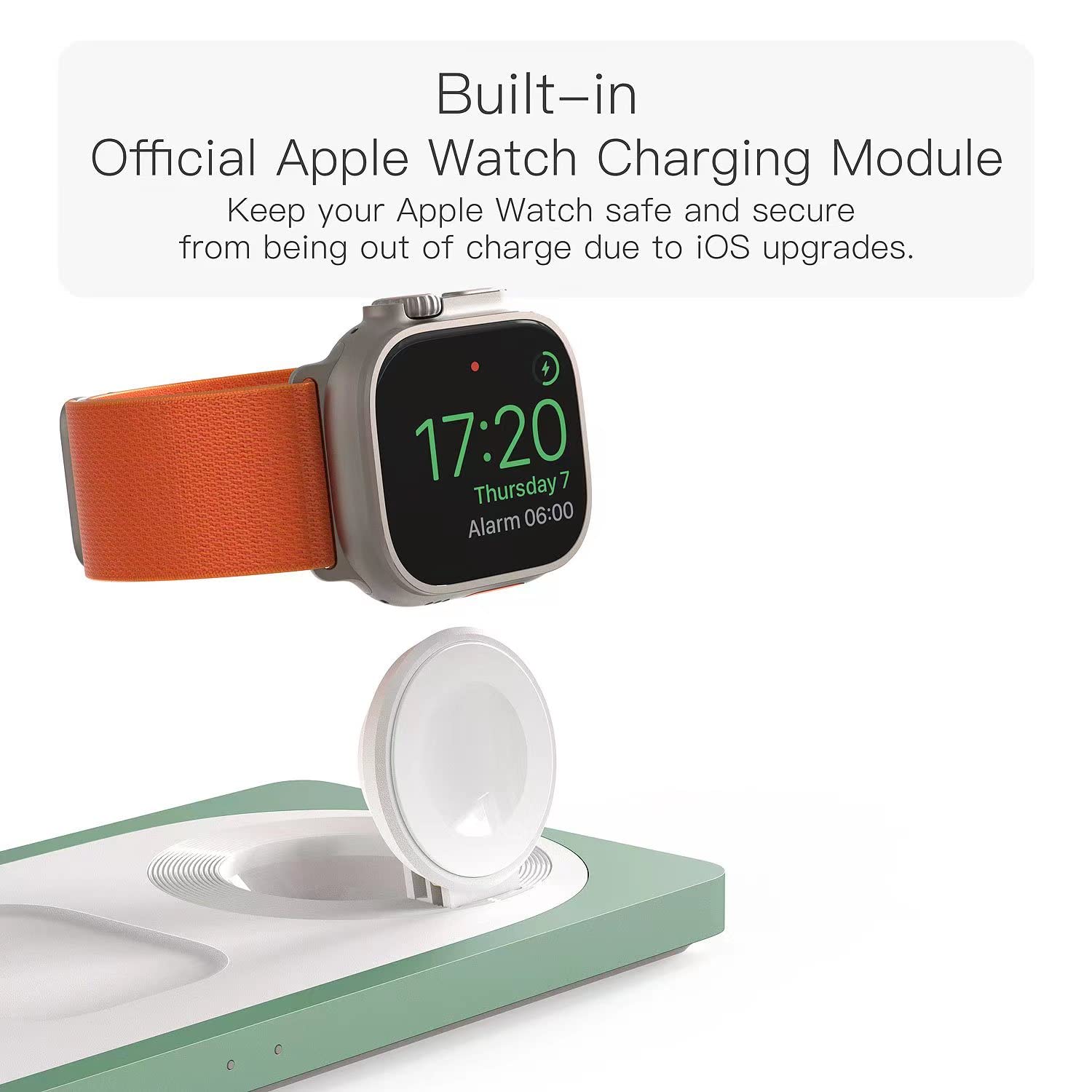 3 In 1 Charging Station For Apple Devices: Used For Iphone And Watch Charging Station With Magsafe Charger Stand, Wireless Charg