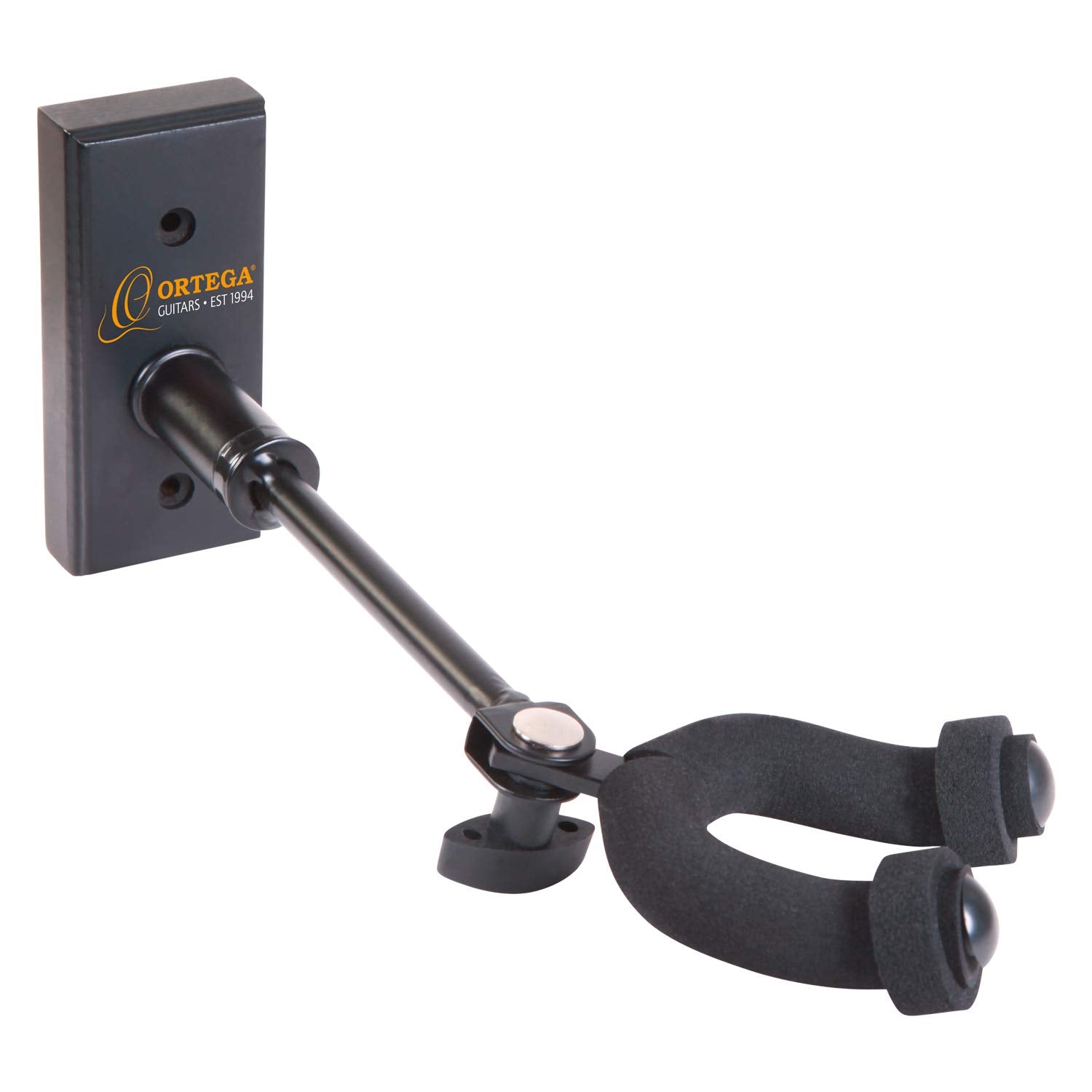 Ortega Guitars Adustible Angle Guitar Wall Hanger, Black (Oghad 1)