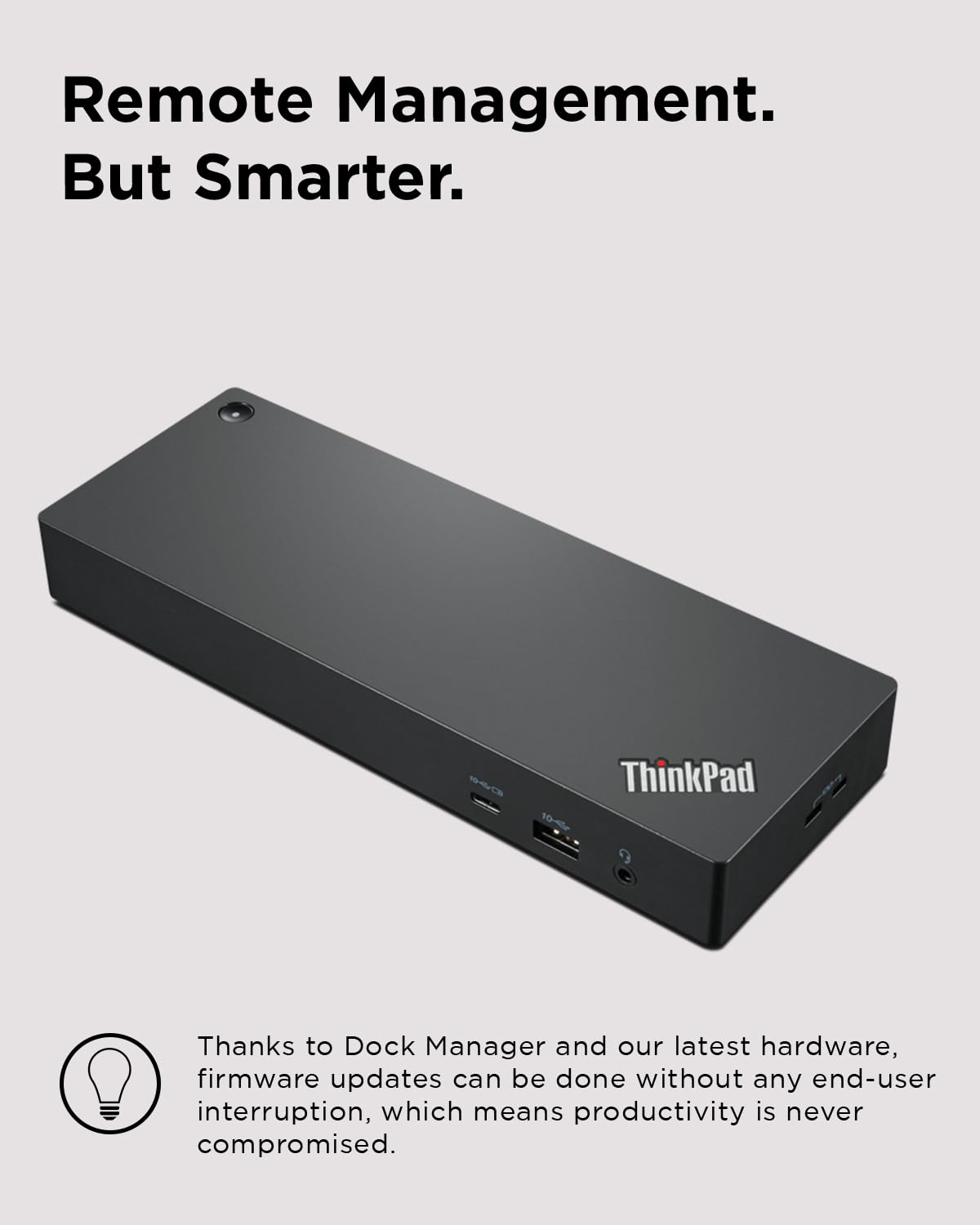 Lenovo 40B00135Us Thunderbolt 4 Thinkpad Universal Dock 8K Display Support Up To 100W Power Delivery