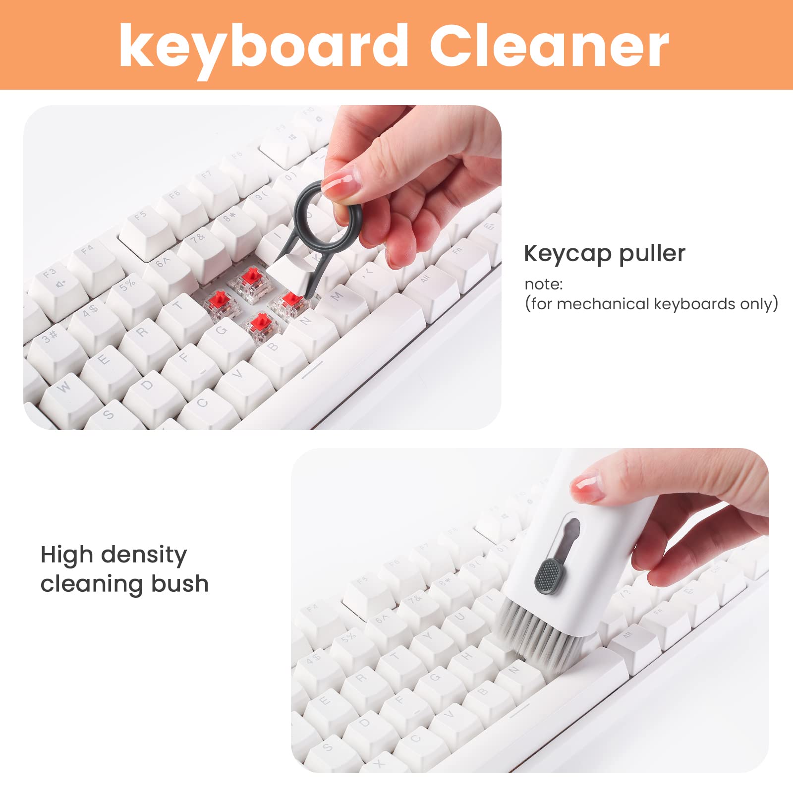 7 In 1 Electronic Cleaner Kit, Cleaning Kit For Monitor Keyboard Airpods Macbook Ipad Iphone Ipod, Screen Dust Brush Including S