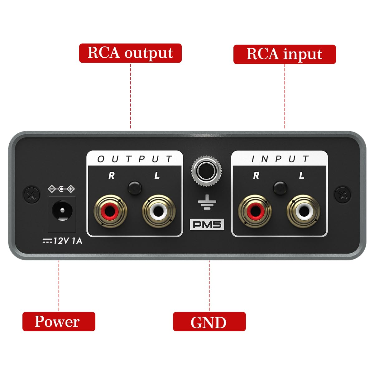 Manayo Phono Preamp, Professional Mini Preamp For Turntable/Vinyl Record Player. Stereo Phonograph Preamplifier Designed With Rc