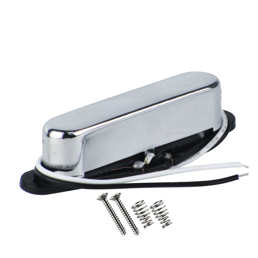 Fleor Alnico 5 Guitar Pickups - Tl Bridge & Neck Pickup (Chrome) For Tl Style Guitar