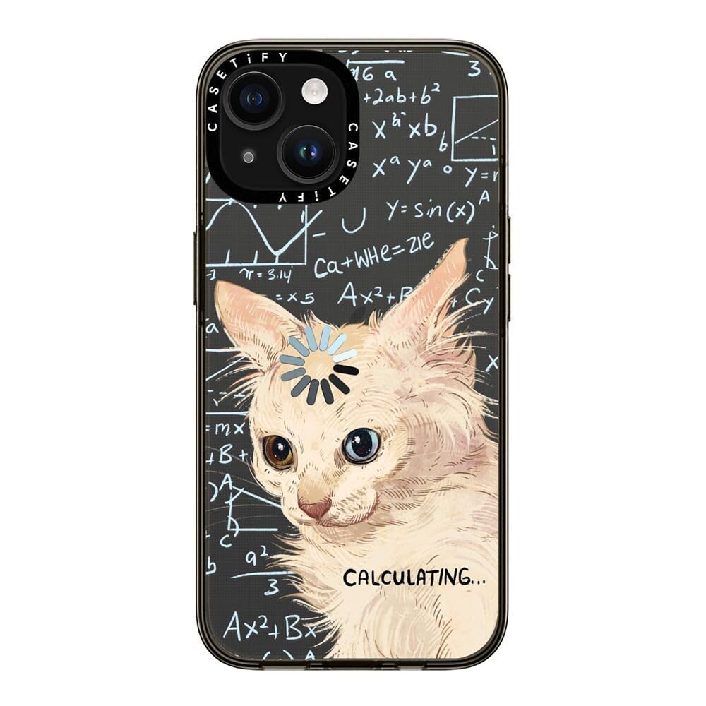 Casetify Compact Case For Iphone 15 [2X Military Grade Drop Tested / 4Ft Drop Protection]   Calculating...   Clear Black