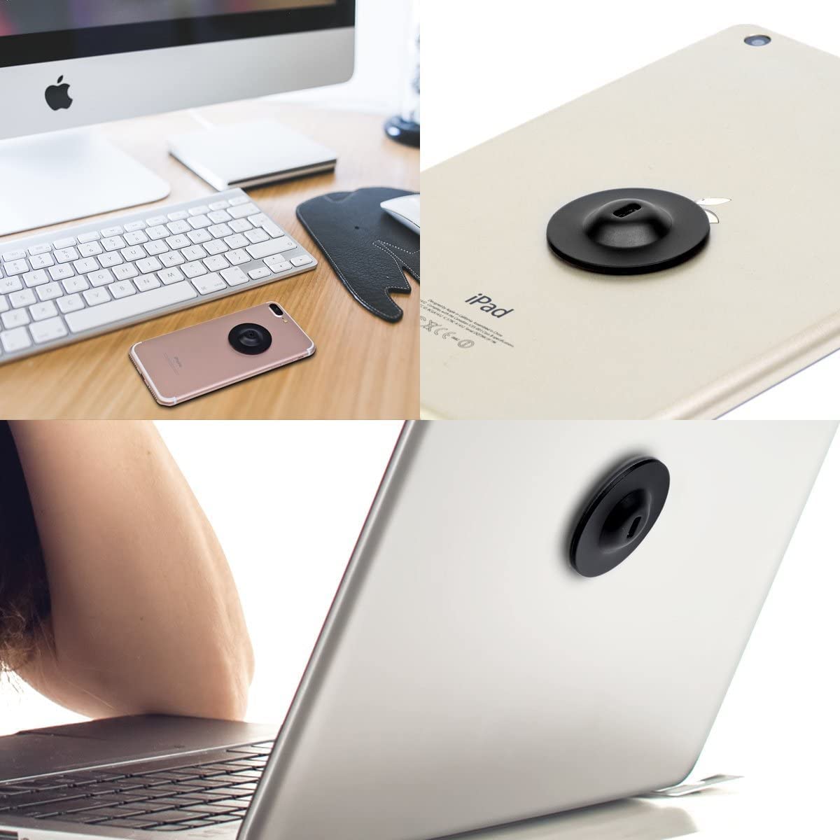 I3C Anchor Plate Adhesive Security Plate, Laptop Lock Plate With Slot, Universal Lock Plate For Laptop, Monitor, Iphone Smart Ph