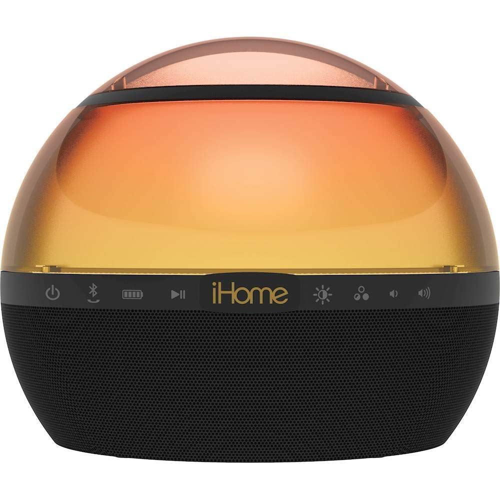 Ihome Ibt75 Color Changing Bluetooth Rechargeable Speaker   Wireless Speaker W/ Stereo & Voice Control Capability   Digital Echo