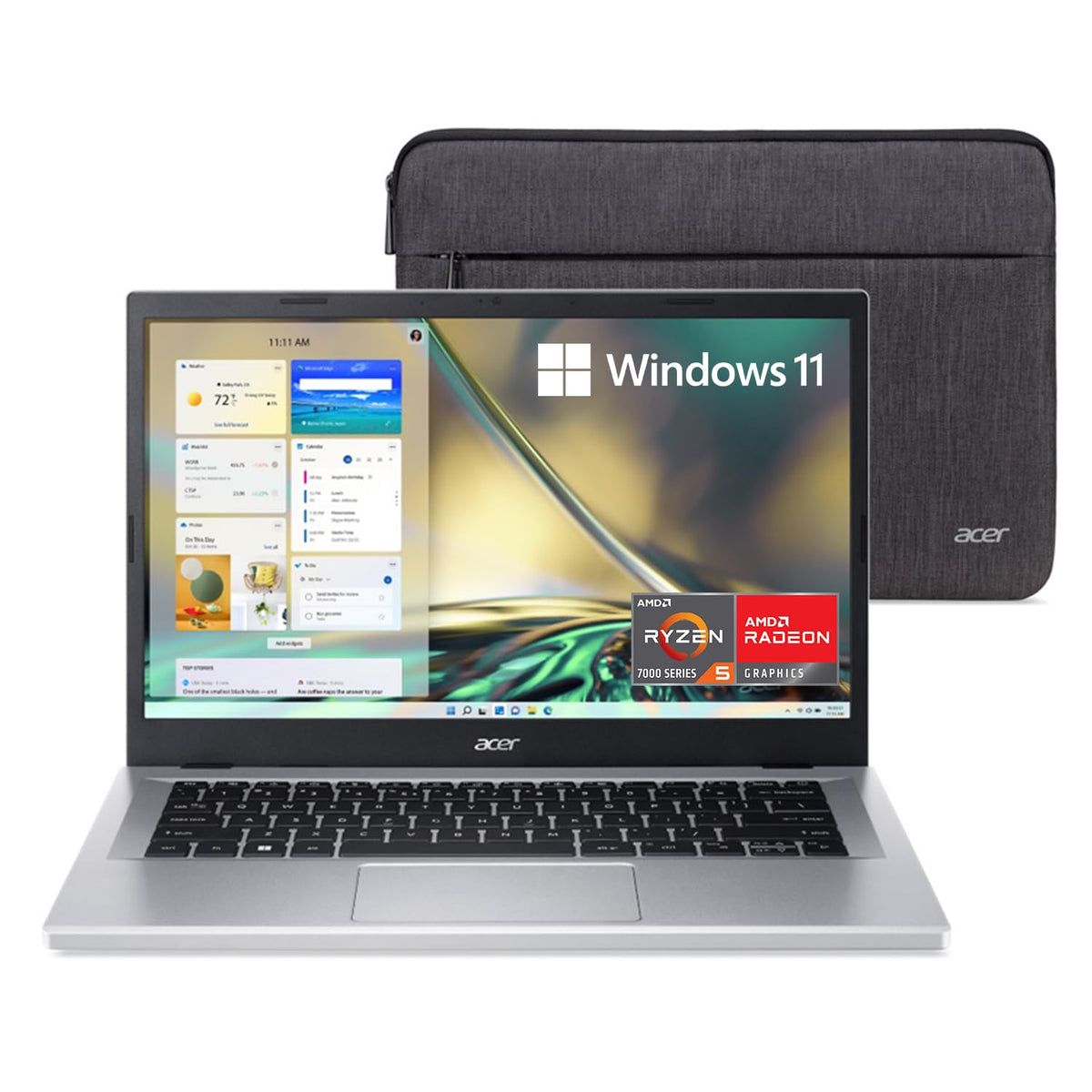 Acer Aspire 3 A315 24Pt R0Ux Slim Laptop, 15.6'' Full Hd Ips Touch Display, Amd Ryzen 5 7520U Quad Core Processor, Amd Radeon Gr
