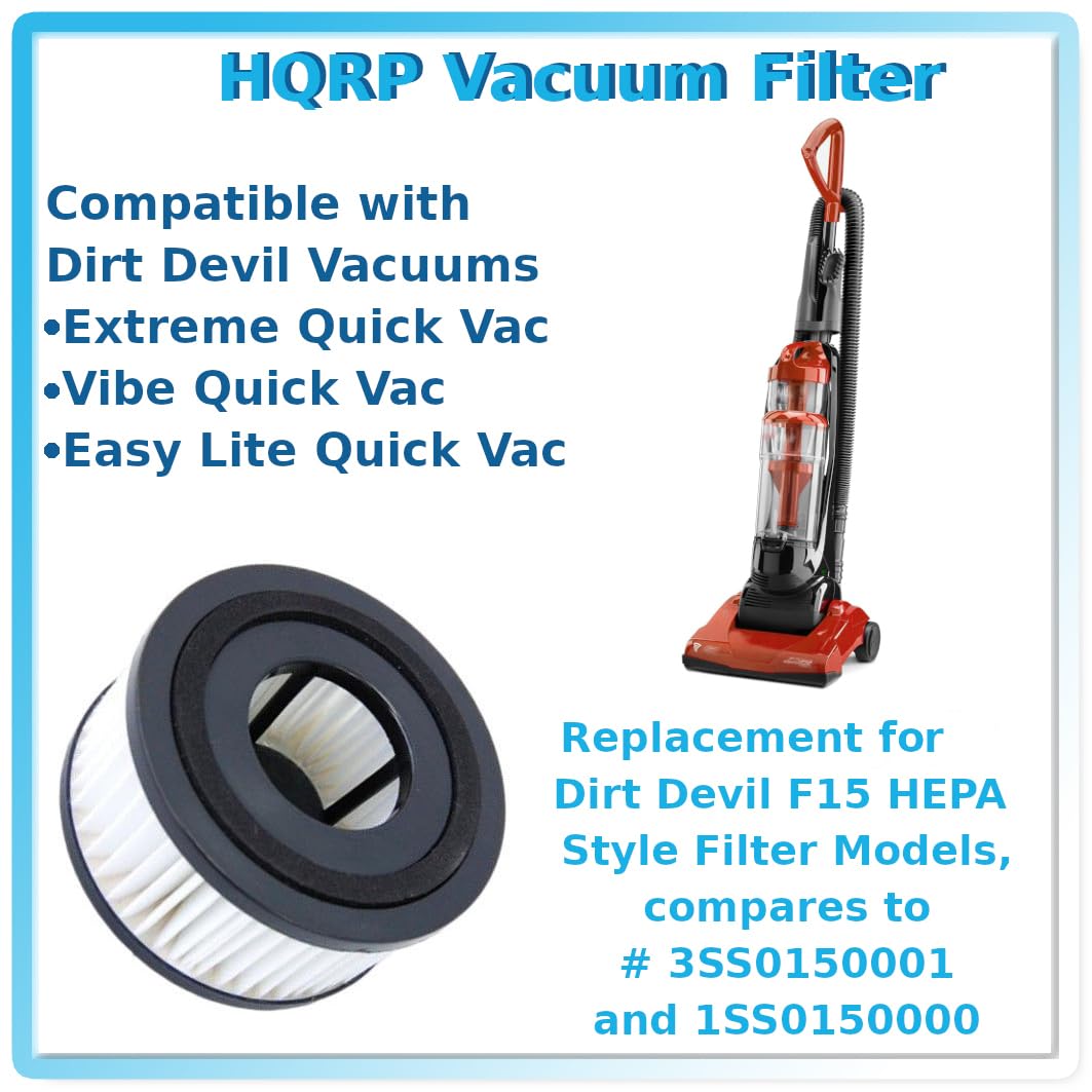 Hqrp Filter Compatible With Dirt Devil M084500V M084501 M084501V M084505 M084506 M084507 M084510 Ud40030 Ud40035 Ud40045 Ud40050