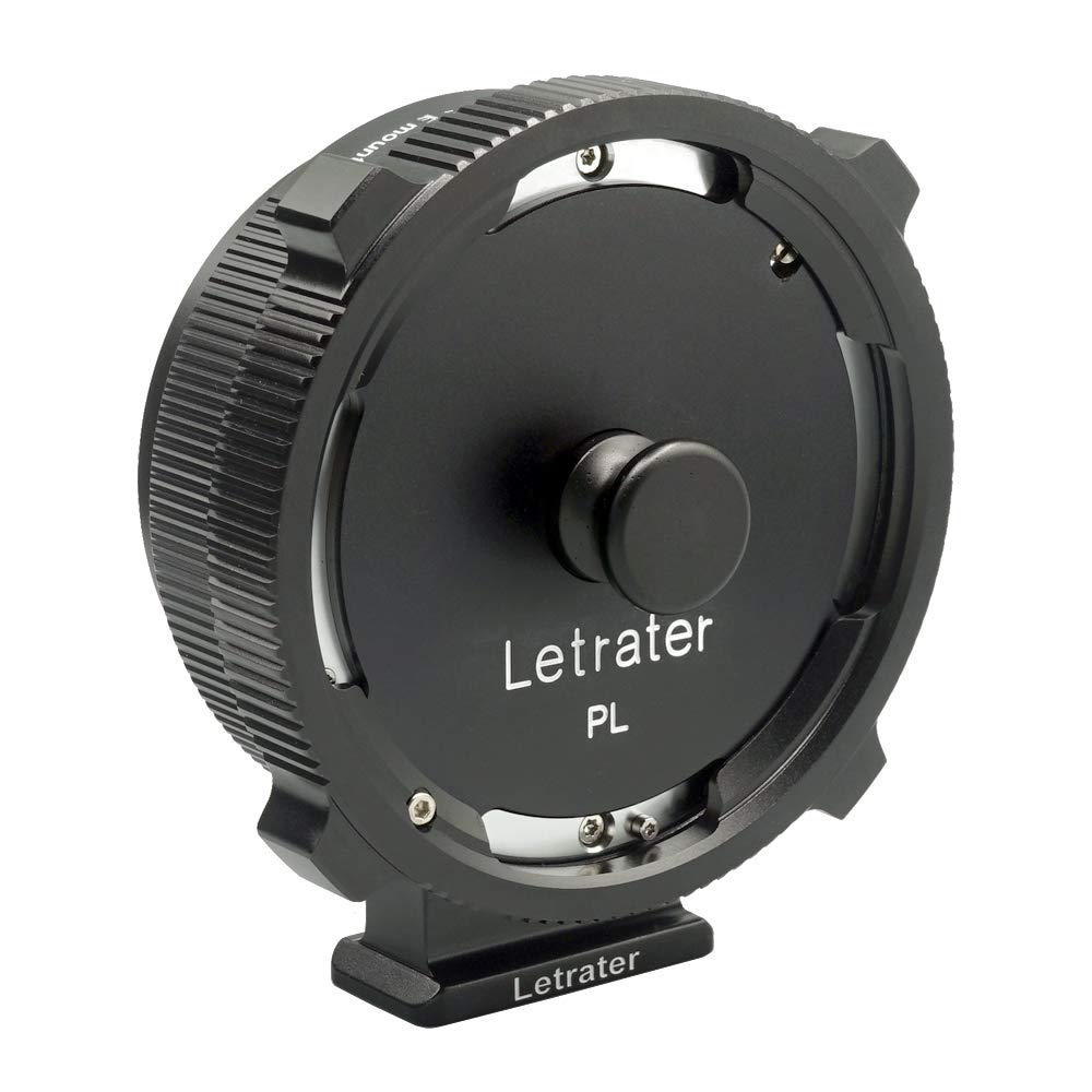 Letrater Pl Lens Mount Adapter, Pl To Sony E/Nex Mount Cameras A7S3/Fs7/5/Fx9 /A7R4/R3/A Series/Nex Series (Pl E/Pl Nex Black)