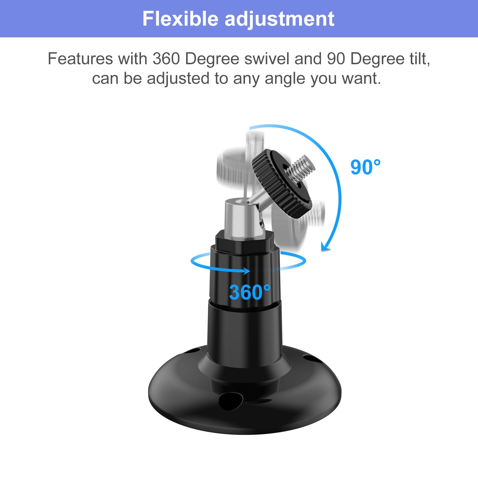 Blink Outdoor 4 (4Th Gen) Wall Mount, Weatherproof Protective Cover And 360 Degree Adjustable Mount With Blink Sync Module 2 Outlet Mount For Blink Outdoor Indoor Security Camera (Black, 1 Pack)