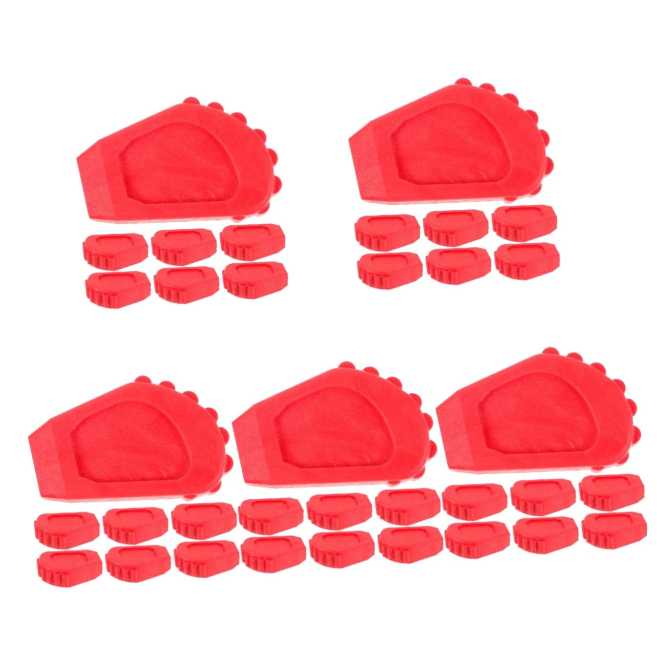 Excluzo 30 Pcs Drum Stool Leg Pad Drum Kit Stand Mat Drum Racks Rubber Feet Drum Kit Rack Mats Drum Set Feet Replacement Drum Ra