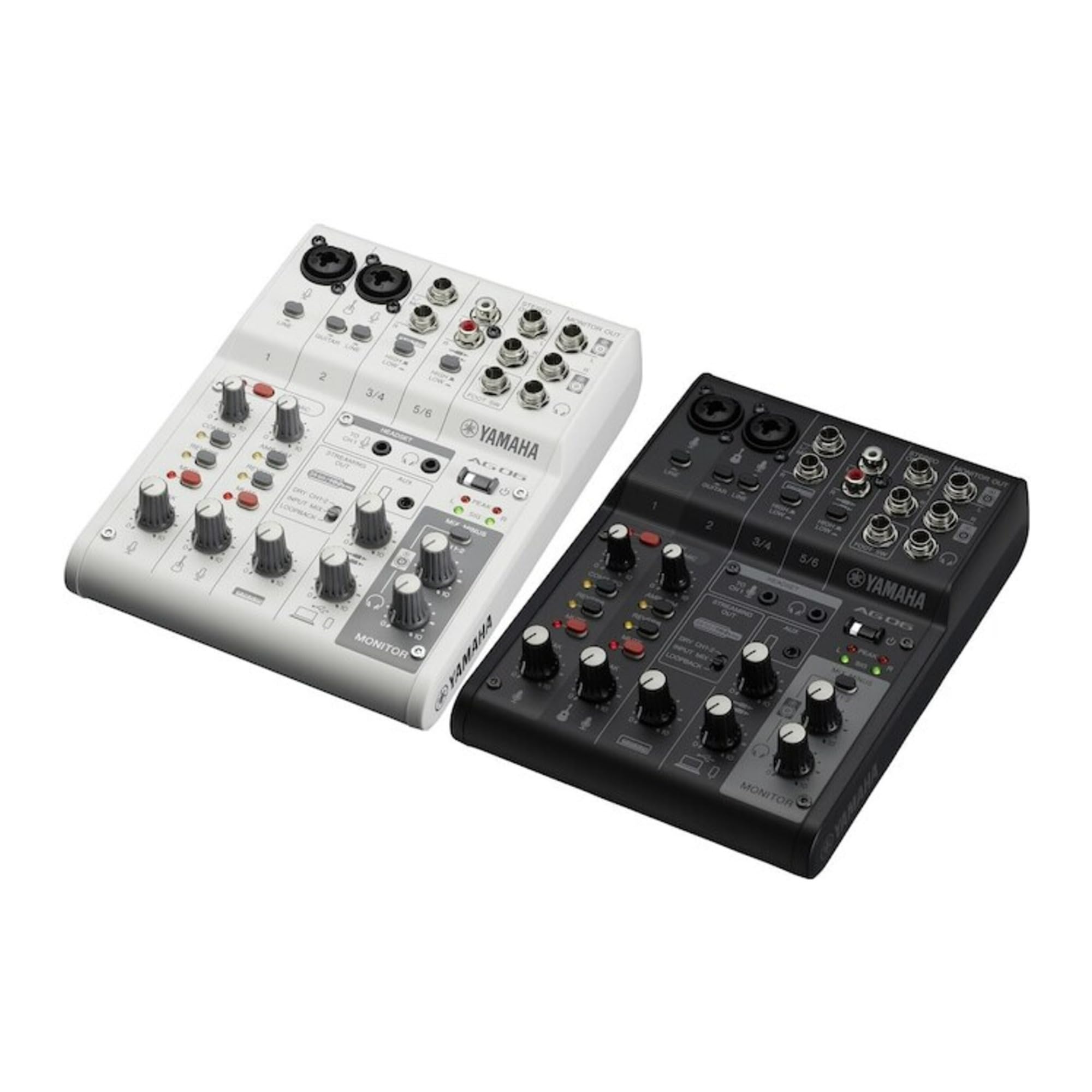 Yamaha Ag06Mk2 White 6-Channel Live Streaming Loopback Mixer/Usb Interface With Steinberg Software Suite