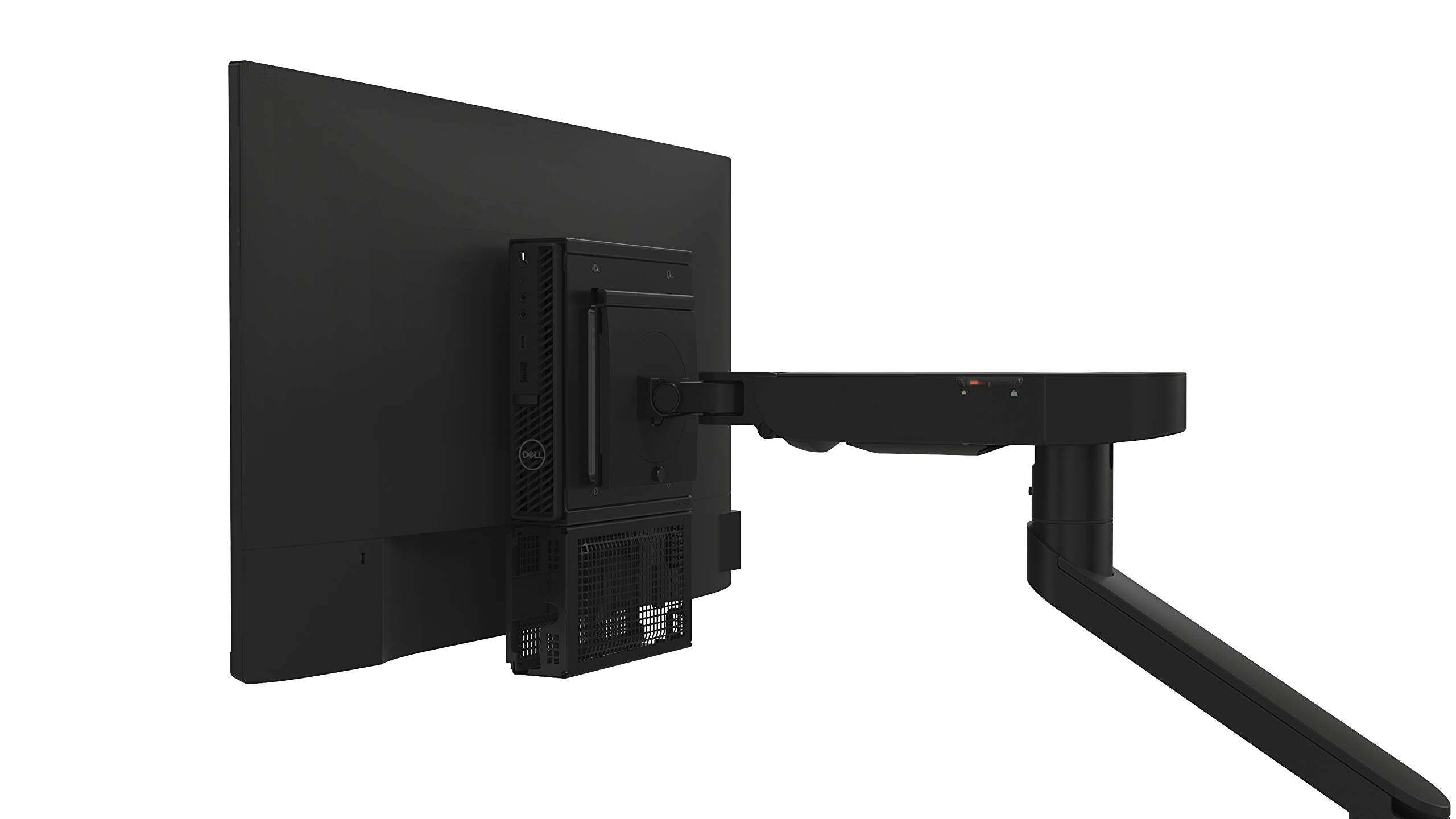 Dell Single Monitor Arm   MSA20   Mounting kit   for LCD Display (Adjustable arm)   Black   Screen Size: 19' 38'   mounting Interface: 100 x 100 mm   Desk mountable