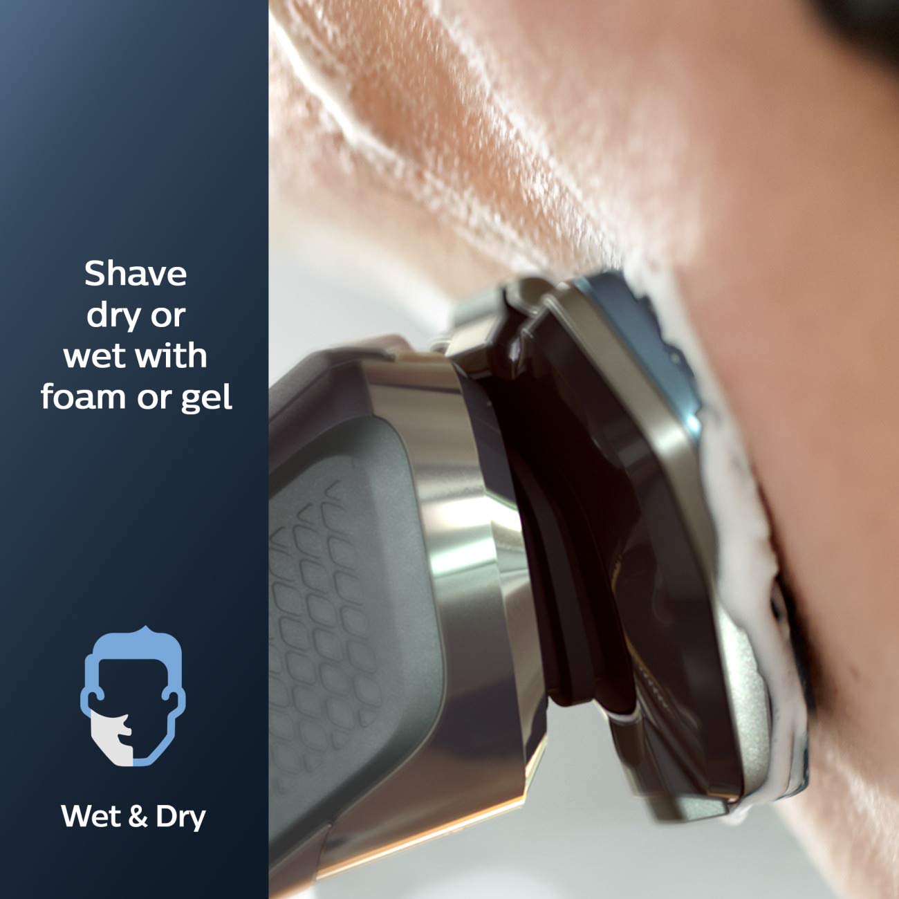 Philips Norelco Shaver 7100, Rechargeable Wet & Dry Electric Shaver With Senseiq Technology And Pop Up Trimmer For Male S7788/82