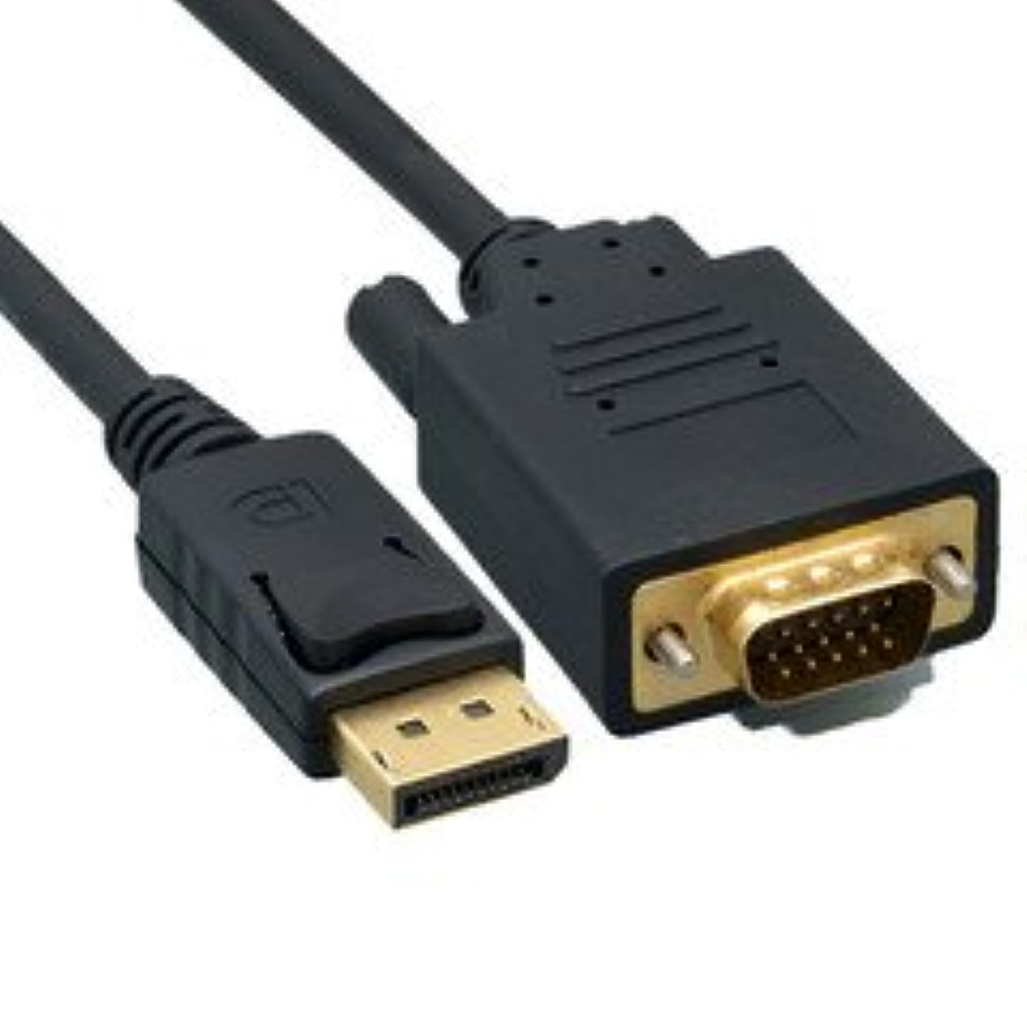 Cablewholesale Displayport (Dp) To Vga Adapter Monitor Cable   Hd 1080P Displayport (Dp) Male To Vga Male, Gold Plated Connector