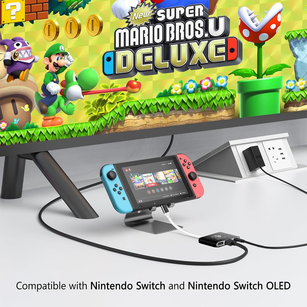Switch 2 Dock, Tv Docking Station For Nintendo Switch/Switch Oled/Steam Deck,4K@30Hz/1080P@60Hz Portable With Pd 100W Charging,