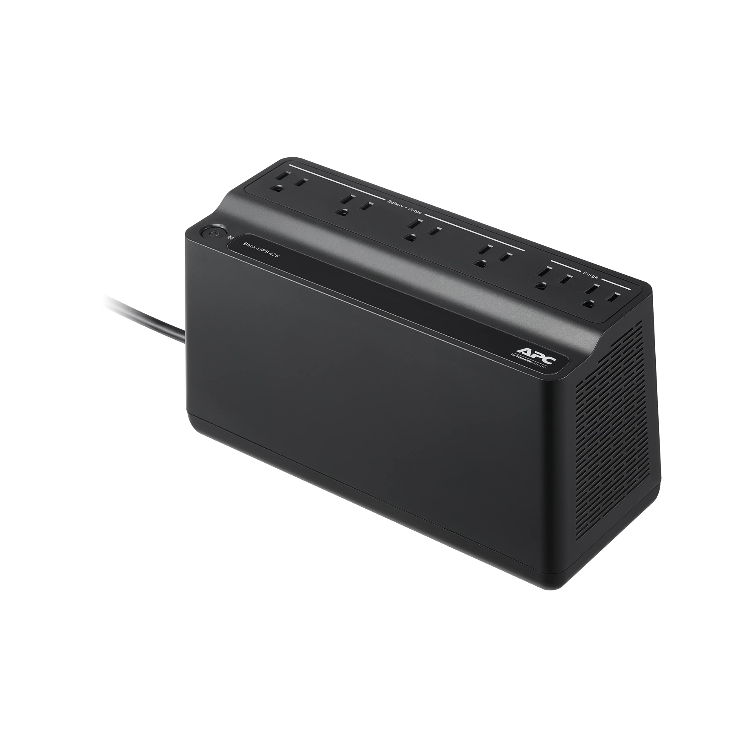 APC UPS Battery Backup Surge Protector, 425VA Backup Battery Power Supply, BE425M, Pack of 2