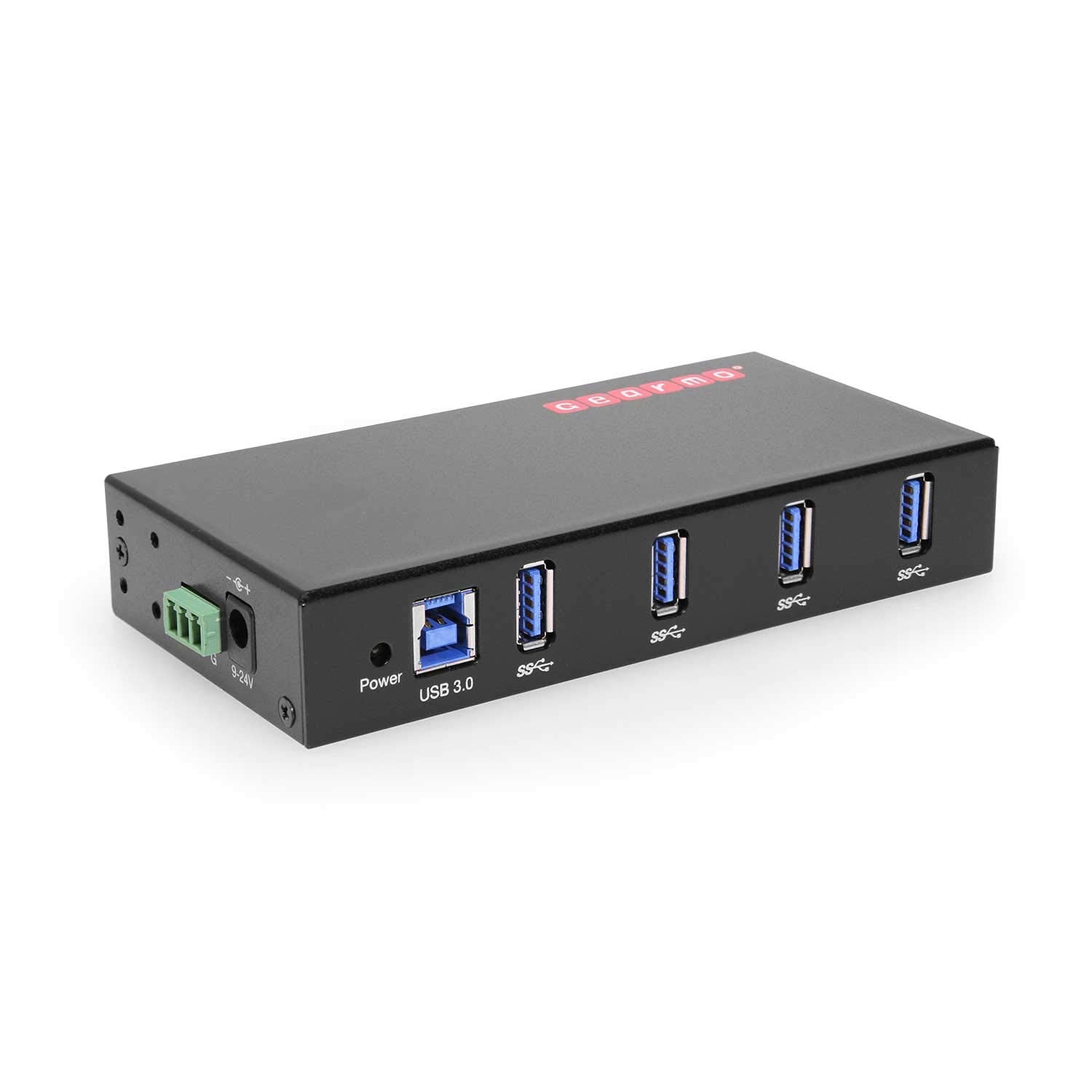 4 Port Usb 3.0 Rugged Industrial Din Rail & Surface Mount Hub