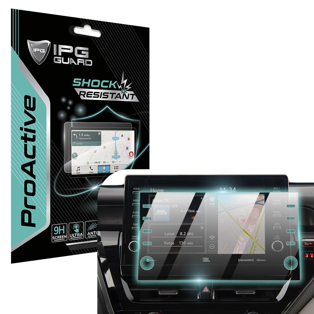 IPG ProActive for Toyota 2021-2024 Camry XSE/XLe - Camry Hybrid 9 Inch Navigation Display 9H Hardness Screen Protector Nano Cera