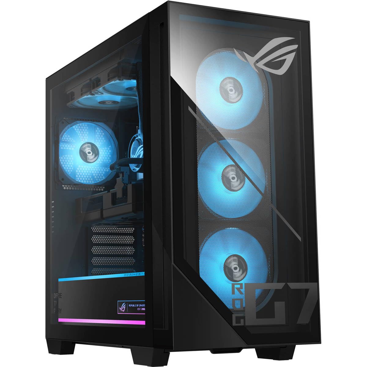 ASUS ROG G700 (2025) Gaming Desktop PC, Intel Core Ultra 7 265F Processor, NVIDIA GeForce RTX 5070, 1TB M.2 NVMe PCIe 4 SSD, 32G