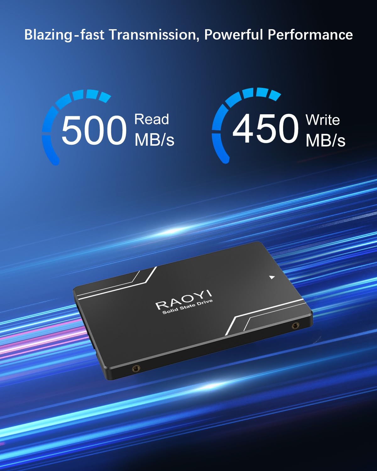 Raoyi 256Gb Internal Ssd Sata Iii 2.5   Internal Solid State Drive 3D Nand Flash Advanced Ssd Internal Hard Drive Up To 500Mb/S