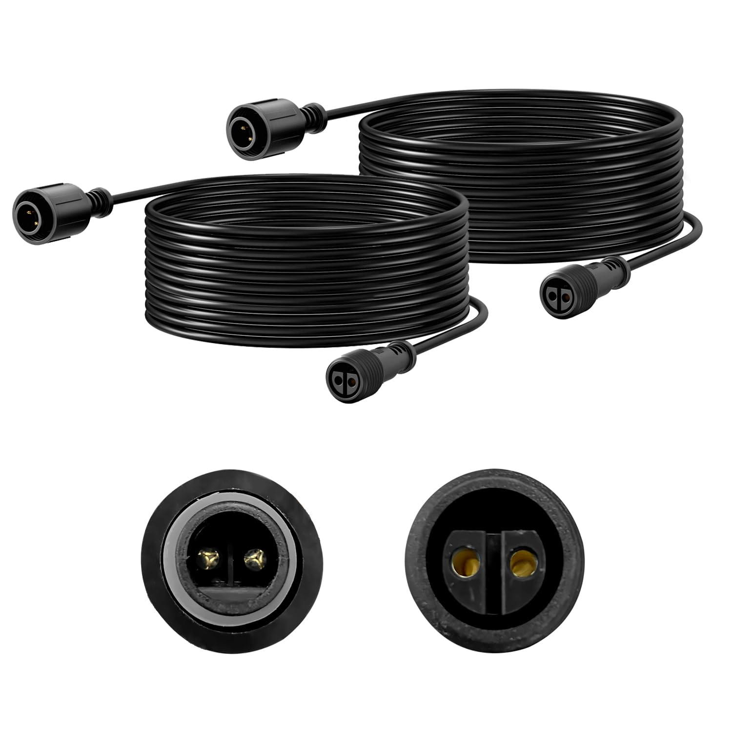 Woolz 2Pcs 6.5Ft Extenstion Cord For Landscape Spotlights, Not Smart Landscape Lights