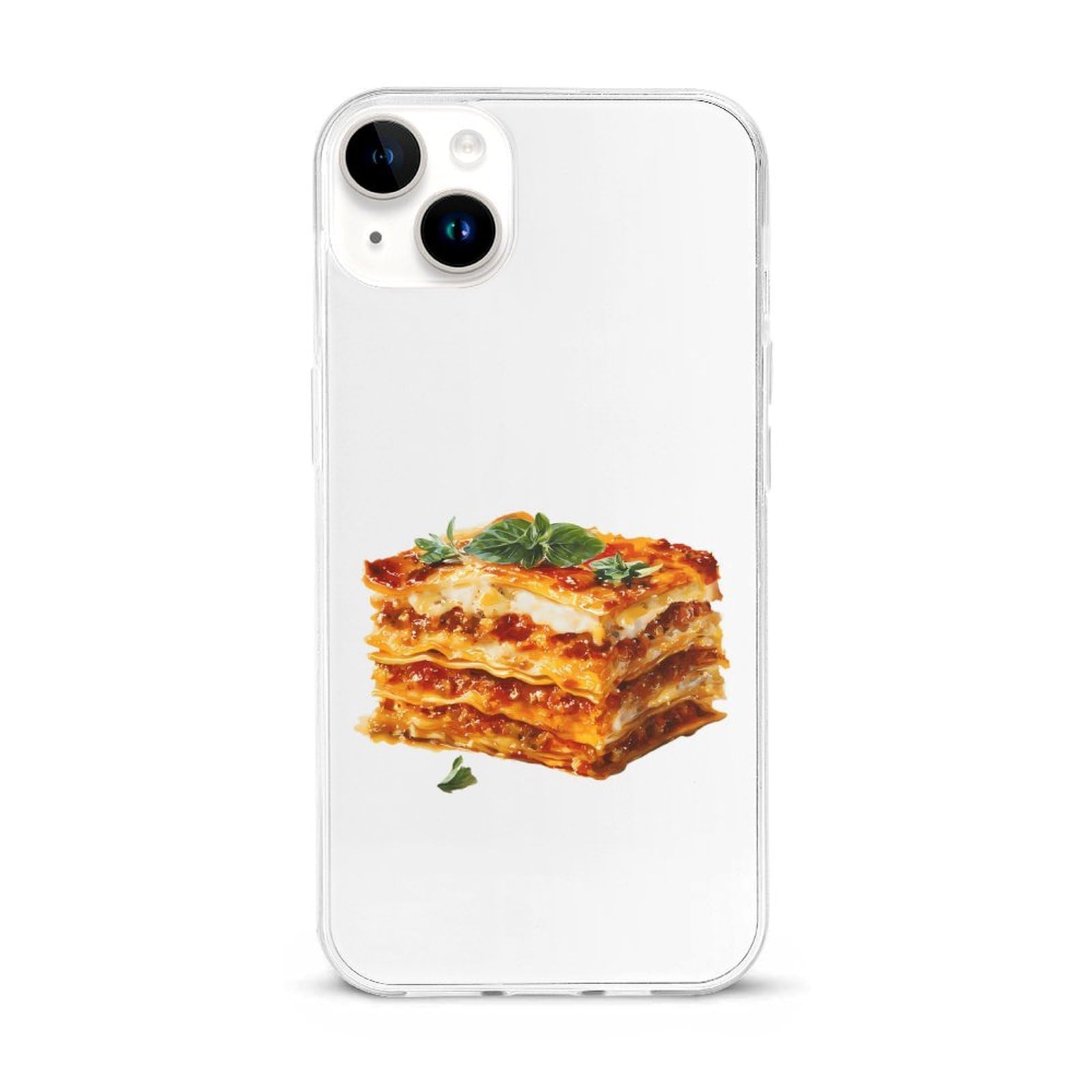Watercolor Italian Lasagna Slim Phone Case Cover Compatible with iPhone 15/15 Plus/15 Pro/15 Pro Max