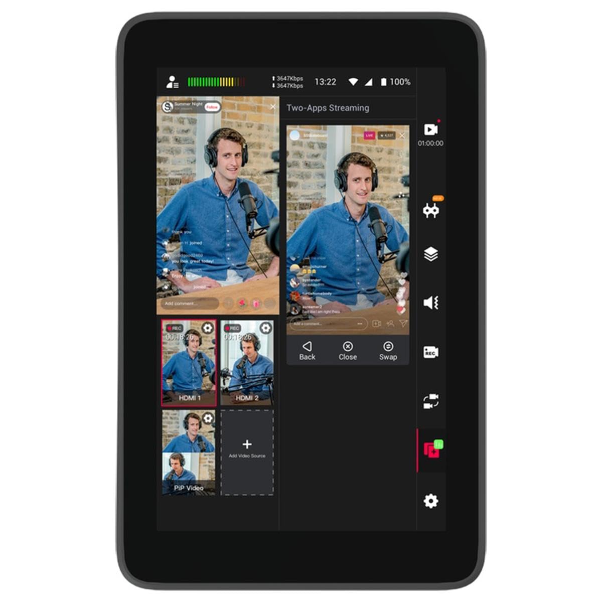 Yololiv Yolobox Ultra Portable Multi Camera Encoder/Switcher/Monitor/Recorder In One