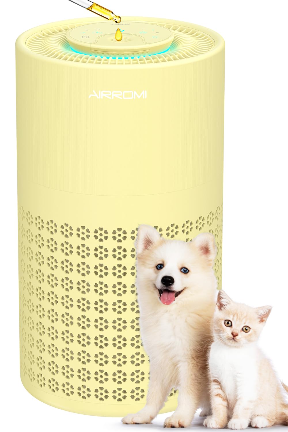 Airromi Air Purifier For Bedroom With Hepa Fet Filters, Pet Air Purifiers For Home Cat Pee Smell, Covers Up To 990Ft, Quiet 360