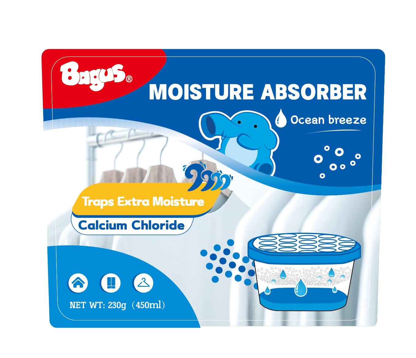 Moisture Absorbers Boxes (4 Pack)   10.5 Oz, Dehumidification Box, Moisture Absorber For Closet, Bathroom, Storage, Kitchens, Ba