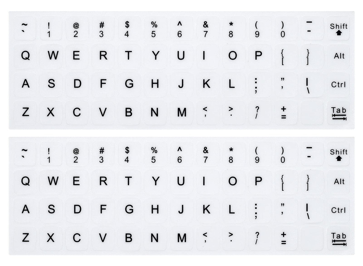 Pink Keyboard Replacement Letters (2PCS Pack) English Keyboard Stickers, Universal Keyboard Replacement ...