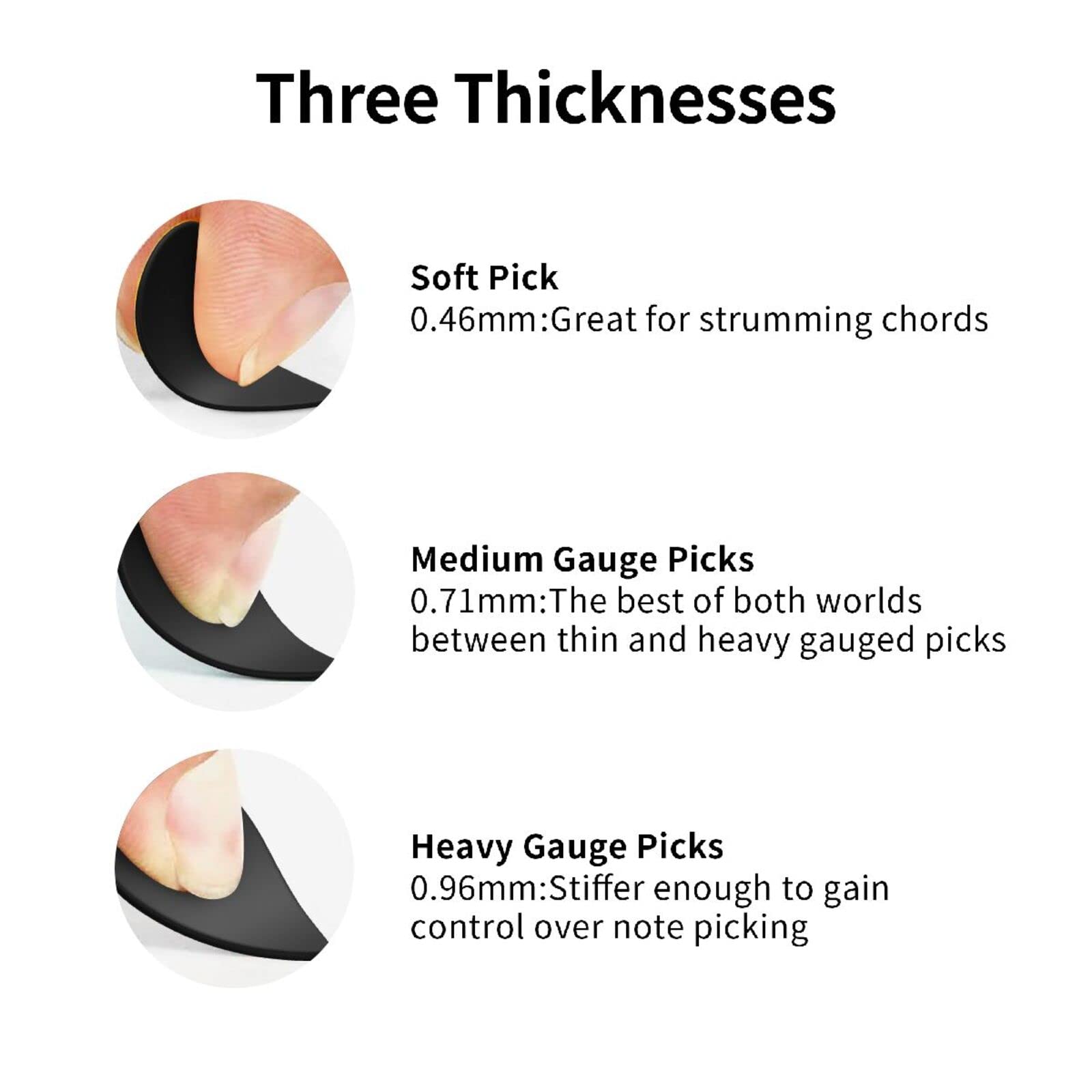 Amapark Custom 6 Pack Guitar Picks, Personalized Guitar Pick With Your Photo Text Logo Name For Electric Guitar Bass Great Gift