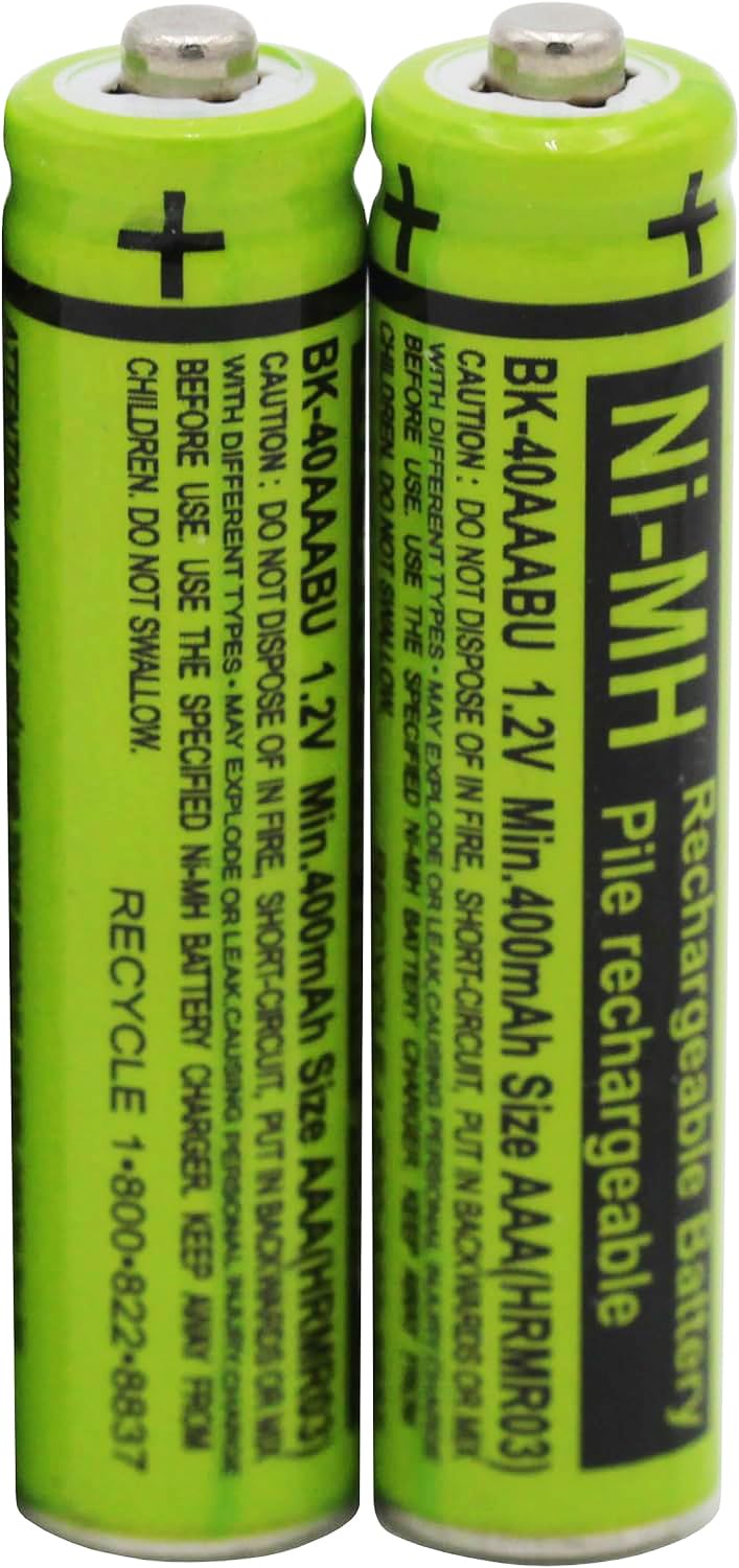 Cerepros 2 Bk 40Aaabu 1.2V 400Mah Battery Packs For Panasonic Bk40Aaabu Highpower Corun Cordless Phone