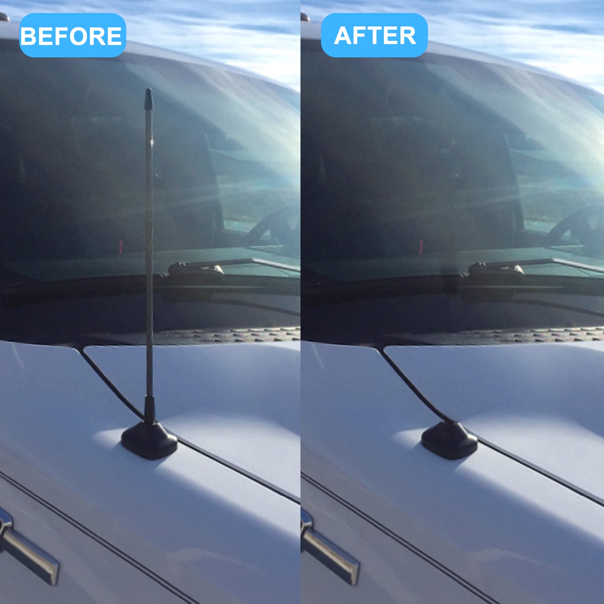 Ksaauto Antenna Delete Cap For Ford F150 2009 2024, Ford F250 F350 Bronco F 150 Accessories Antenna Base Cover Antenna Delete