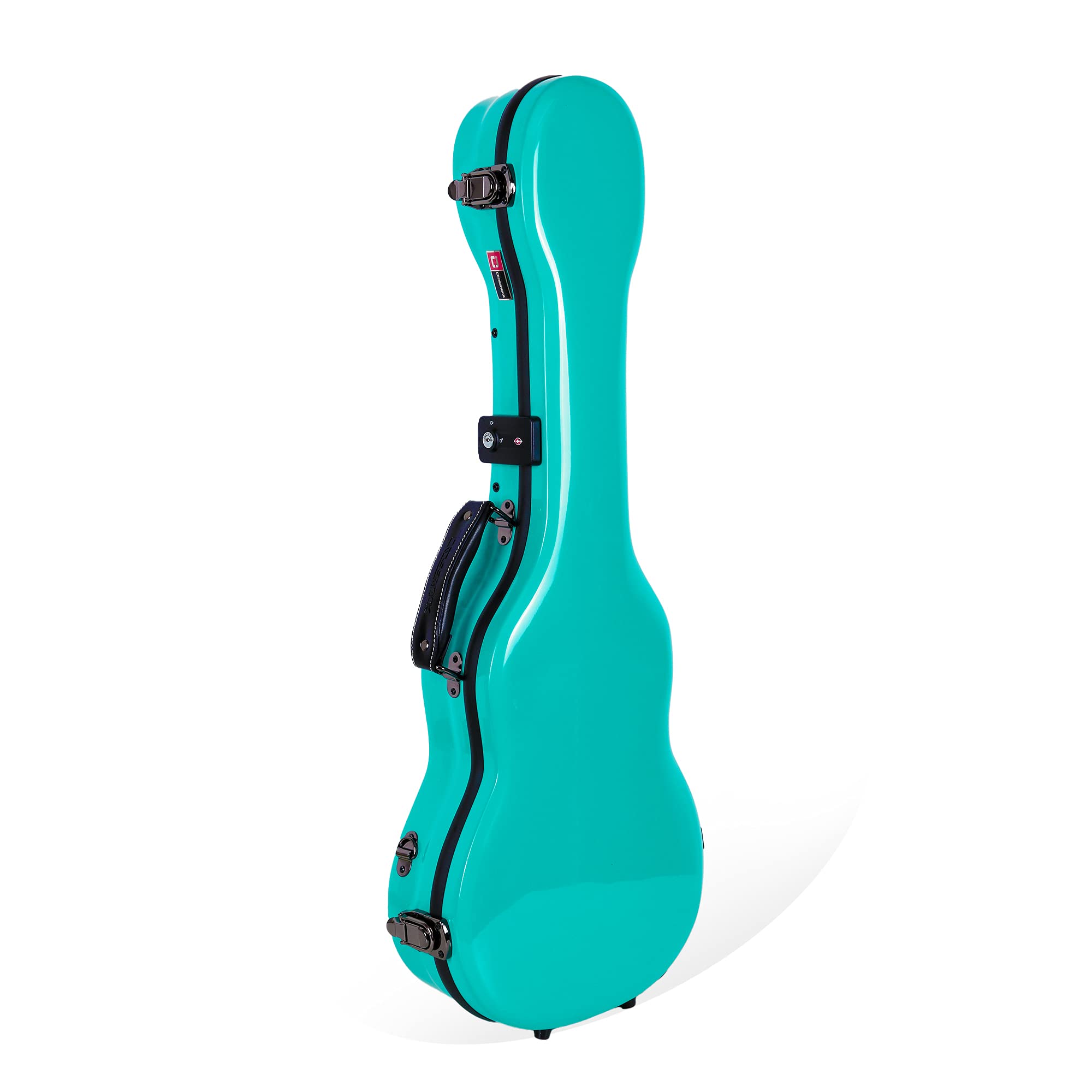 Crossrock Deluxe Fiberglass Baritone Ukulele Case With Tsa Lock, Mint Blue (Crf2020Bumb)