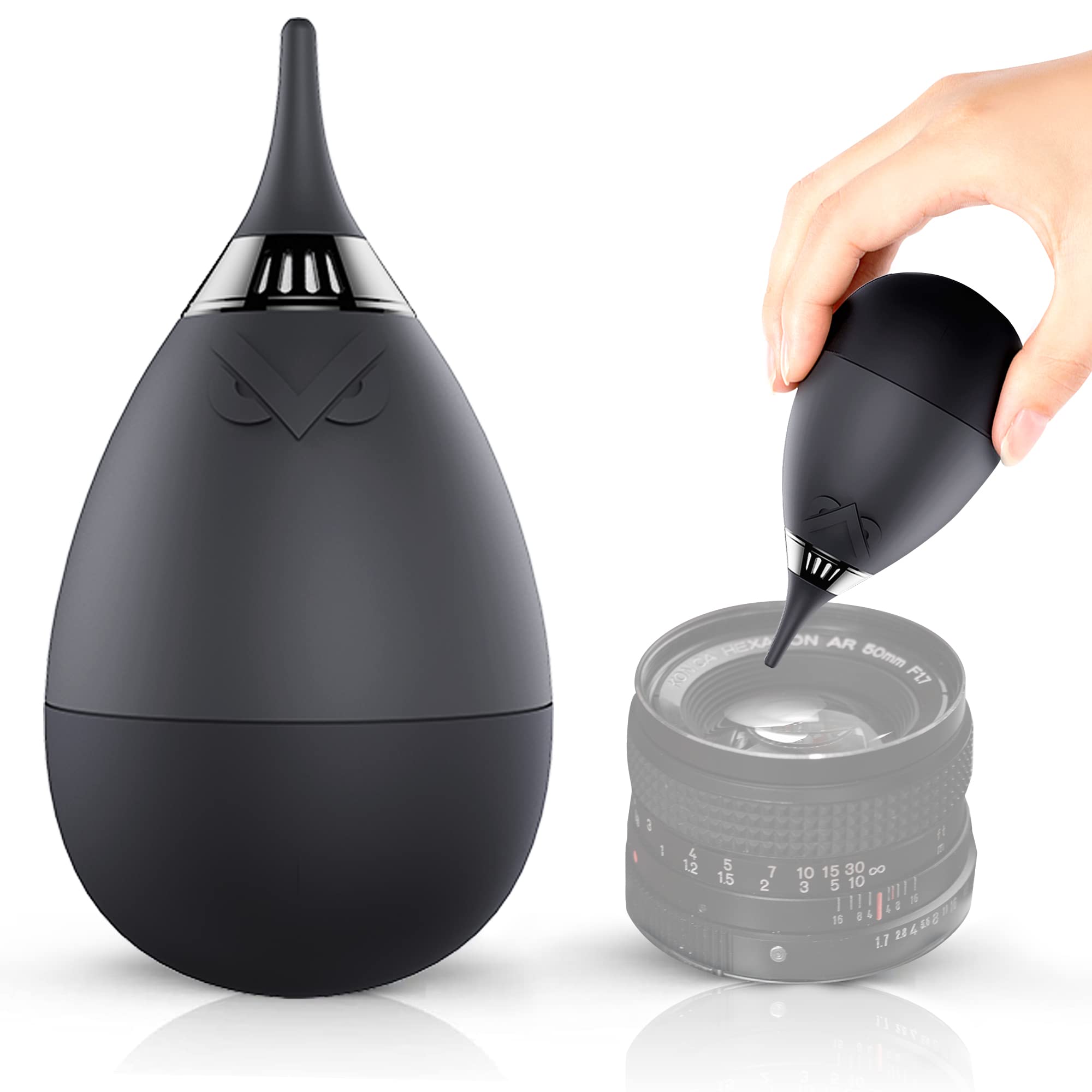 Vsgo V B01E Camera Cleaning Blower With Filter, Tumbler Design Lens Cleaning Blower Compressed Air Compatible For Nikon Sony Can