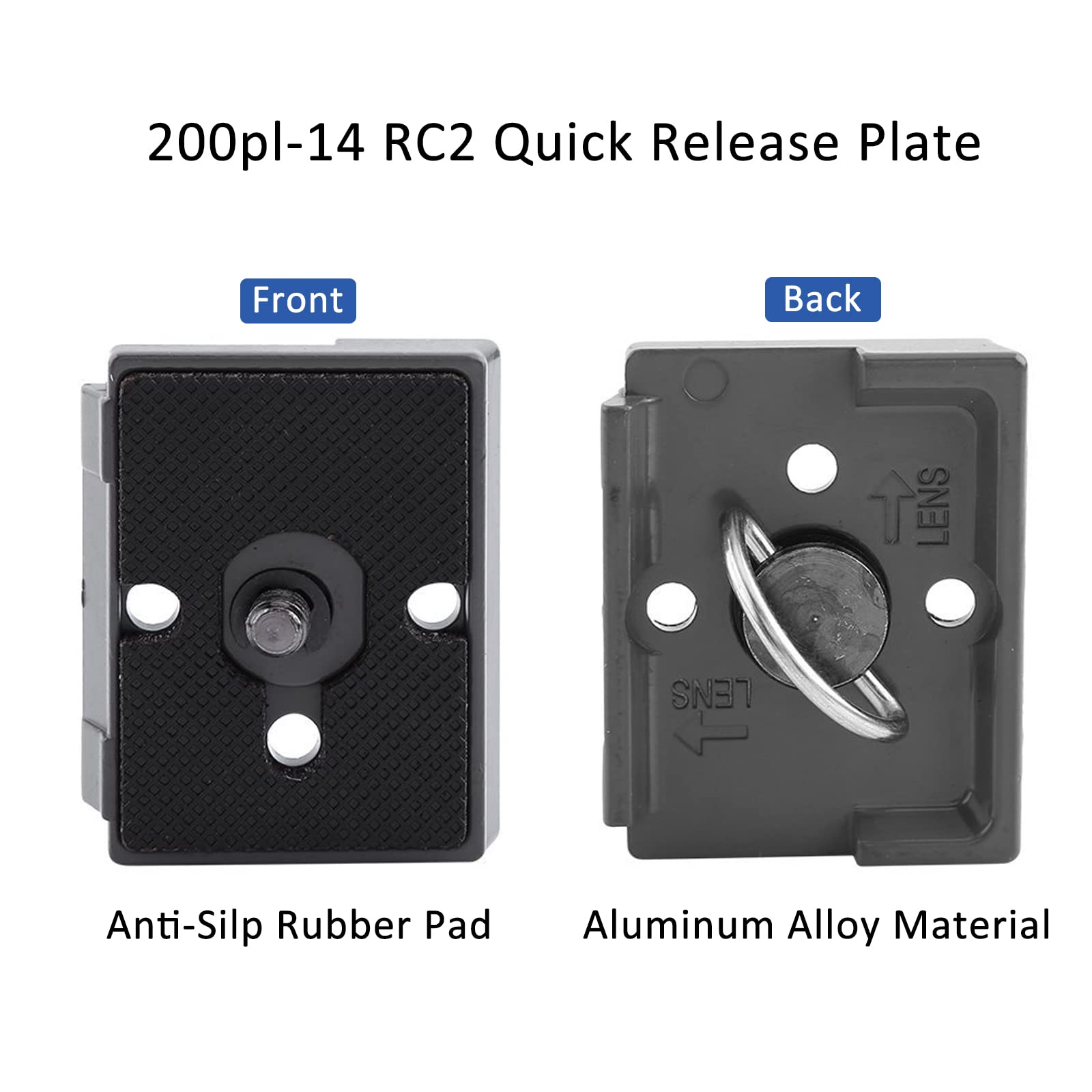 Sequpr 2 Pcs Quick Release Plate Tripod Camera For Manfrotto Mount Plate 200Pl 14 Rc2 Cameras Tripod Head
