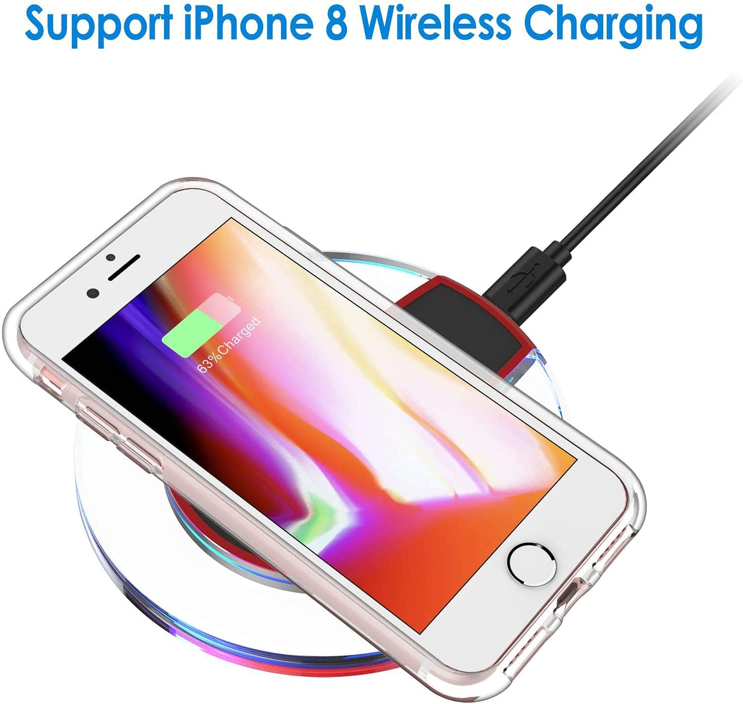 Jetech Case For Iphone 8 Plus And Iphone 7 Plus 5.5-Inch, Non-Yellowing Shockproof Phone Bumper Cover, Anti-Scratch Clear Back (