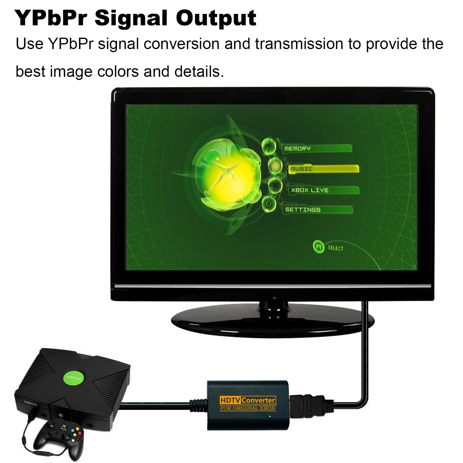 Jadebones Hdmi Adapter Converter For Original Xbox Console