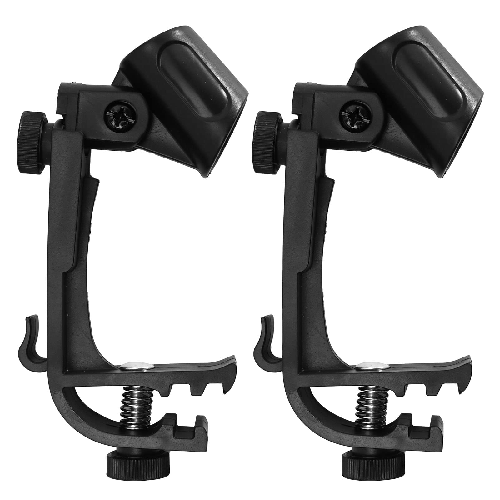 ZUDKSUY 2-PCS Microphone Clips for Drums Microphone Clip Microphone Clips for Stands Mic Clips Adjustable Drum Loop Microphone C