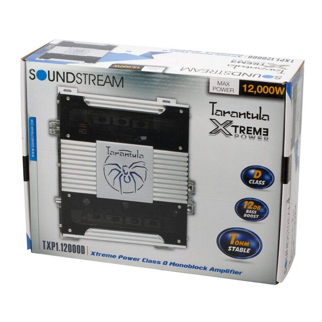 Soundstream Txp1.6000D 6000 Watts Max 1 Ohm Monoblock Class D Tarantula Xtreme Subwoofer Speaker Bass Car Audio Amplifier