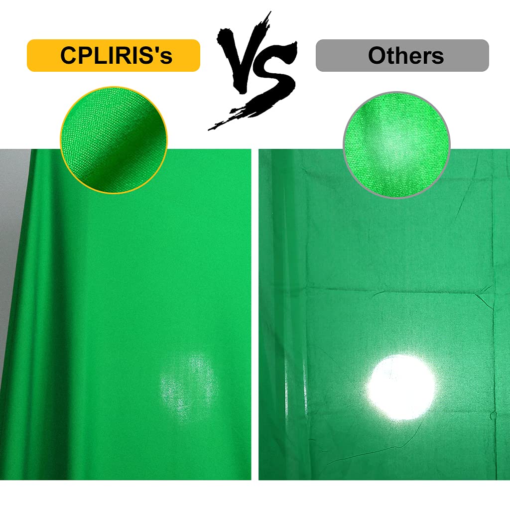 Cpliris 10X12Ft Large Green Screen Backdrop For Photography, Chromakey Green Screen Background Polyester Green Fabric For Photos
