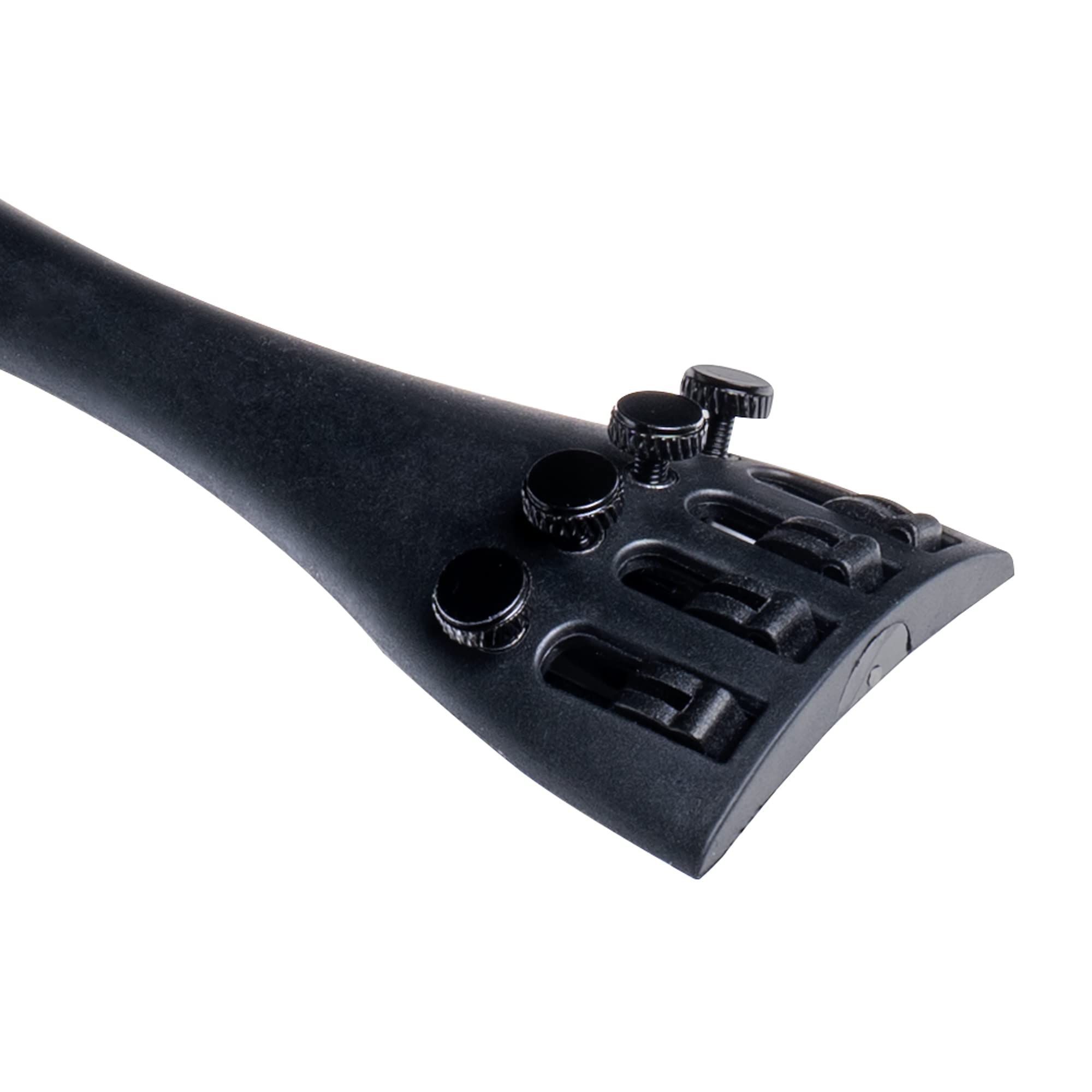 Mi&Vi French Model Carbon Fiber Tailpiece (4/4 Violin) With Built In Fine Tuners And Titanium Tailgut   Tail Pieces Accessories