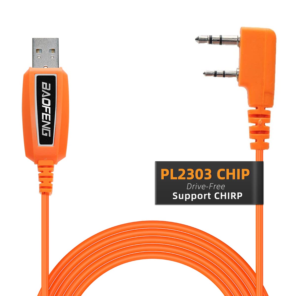 Baofeng Usb Programming Cable Pl2303 Support Chirp Ham Radio For Uv 5R Bf F8Hp 5Rm Uv 17R Bf 888S Uv 21R Gmrs Gm 15Pro Uv 5G Plu