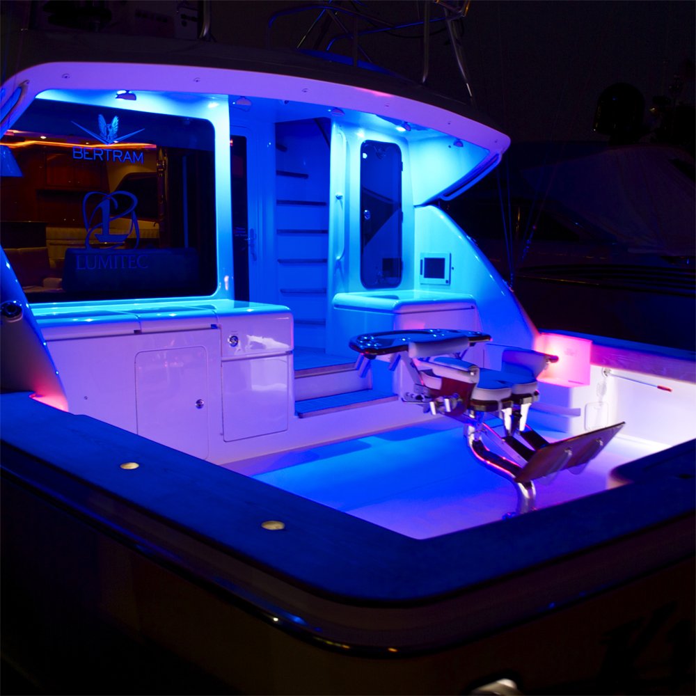 Lumitec 12-Inch Rail2 White/Blue Dimmable Output Light 101081,WBLITB004NETATQ